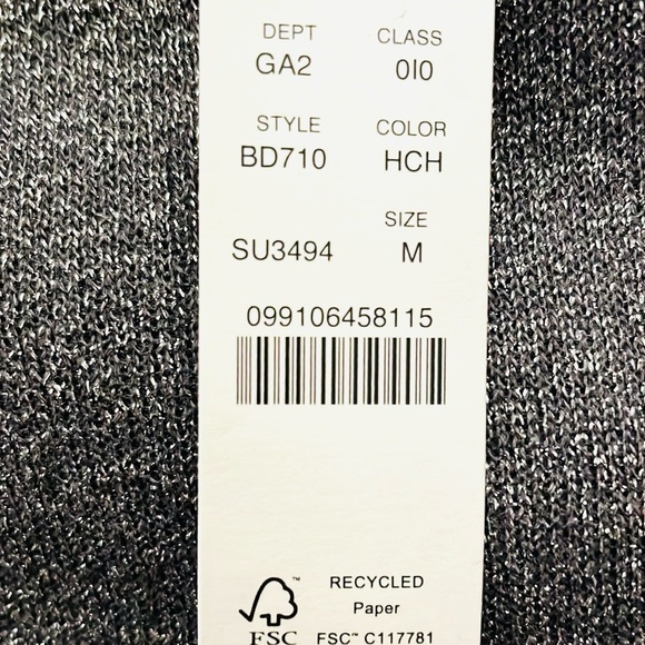 J. Crew Tie-Waist Metallic Crewneck Sweater - Picture 5 of 5